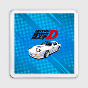 Магнит 55*55 с принтом INITIAL D. в городе Новоалтайск, Пластик | Размер: 65*65 мм; Размер печати: 55*55 мм | Тематика изображения на принте: initial d | аниме | гонки | инициал ди | король дрифта | уличные гонки | фильм