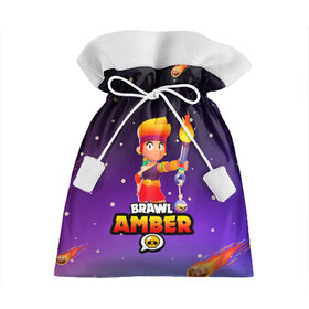 Подарочный 3D мешок с принтом BRAWL STARS AMBER. в городе Новоалтайск, 100% полиэстер | Размер: 29*39 см | 8 bit | amber | brawl stars | colette | crow | gale | leon | max | mecha | mecha crow | mr.p | sally leon | shark | tara | virus 8 bit | werewolf leon | акула | амбер | берли | бравл старс | ворон | коллет | макс | оборотень