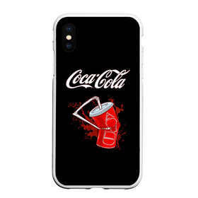 Чехол для iPhone XS Max матовый с принтом Coca Cola в городе Новоалтайск, Силикон | Область печати: задняя сторона чехла, без боковых панелей | coca cola | газировка | кола | лето | лимонад | свежесть | стакан