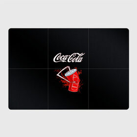 Магнитный плакат 3Х2 с принтом Coca Cola в городе Новоалтайск, Полимерный материал с магнитным слоем | 6 деталей размером 9*9 см | coca cola | газировка | кола | лето | лимонад | свежесть | стакан