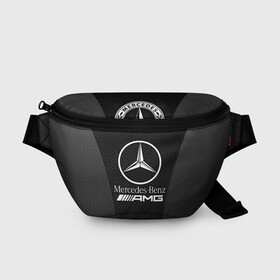 Поясная сумка 3D с принтом MERCEDES-BENZ в городе Новоалтайск, 100% полиэстер | плотная ткань, ремень с регулируемой длиной, внутри несколько карманов для мелочей, основное отделение и карман с обратной стороны сумки застегиваются на молнию | mercedes | mercedes benz | авто | автомобиль | логотип | марка | машина | мерин | мерс | мерседес | надпись | текстура
