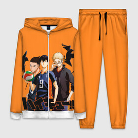 Женский костюм 3D с принтом Haikyu | Team в городе Новоалтайск,  |  | Тематика изображения на принте: anime | haikyu | karasuno | tyan | аниме | анимэ | волейбол | карасуно | киёко симидзу | корасуно | маленький гигант | онимэ | сёё хината | состав | тобио кагэяма | тян