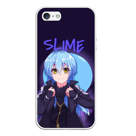 Чехол для iPhone 5/5S матовый с принтом Slime в городе Новоалтайск, Силикон | Область печати: задняя сторона чехла, без боковых панелей | rimuru | slime | римуру | слайм | шион