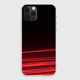 Чехол для iPhone 12 Pro Max с принтом Красное и Черное в городе Новоалтайск, Силикон |  | Тематика изображения на принте: красный цвет | линия | неон | свет | текстура | черный и красный