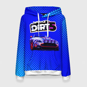 Женская толстовка 3D с принтом Dirt 5 в городе Новоалтайск, 100% полиэстер  | двухслойный капюшон со шнурком для регулировки, мягкие манжеты на рукавах и по низу толстовки, спереди карман-кенгуру с мягким внутренним слоем. | dirt | dirt 4 | dirt 5 | dirt car | dirt logo | dirt racing | dirt машины | дирт 4 | дирт 5