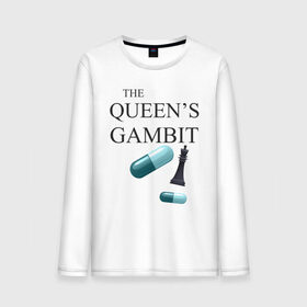 Мужской лонгслив хлопок с принтом the queens gambit в городе Новоалтайск, 100% хлопок |  | the queens gambit | нетфликс | сериал | ход королевы