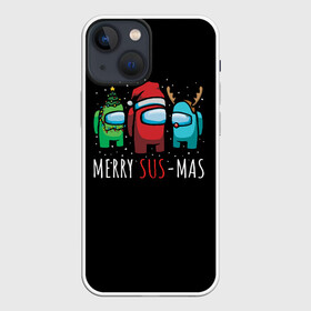 Чехол для iPhone 13 mini с принтом Among Us в городе Новоалтайск,  |  | among us | impostor | space mafia | sus.puffballs united | амонг ас | амонг эс | игра | импостор | инопланетяне | инопланетянин | маска | новогодний амонг ас | самозванец | среди нас | эмонг ас | эмонг эс
