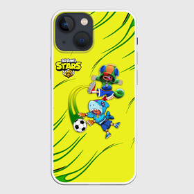 Чехол для iPhone 13 mini с принтом Brawl Stars (футбол) в городе Новоалтайск,  |  | brawl | leon | moba | stars | supercell | игра | коллаборация | коллаж | паттерн | футбол
