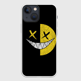 Чехол для iPhone 13 mini с принтом SMILE в городе Новоалтайск,  |  | глаза крестики | злой смайл | зубы | контраст | смайл | эмоция