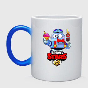 Кружка хамелеон с принтом Brawl Stars/LOU в городе Новоалтайск, керамика | меняет цвет при нагревании, емкость 330 мл | brawl stars | crow | king lou | leon | lou | sandy | sprout | surge | боец | бравл старс | бравлер | браво | вольт | герои | девочкам | детям | зимний | король лу | лед | леон | логотипы игр | лоу | лу | мальчикам | мороженое | персона