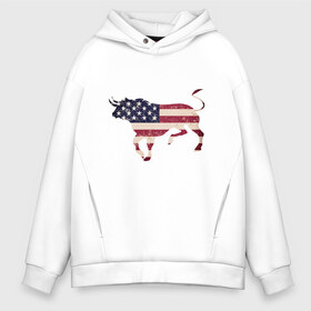 Мужское худи Oversize хлопок с принтом USA Bull в городе Новоалтайск, френч-терри — 70% хлопок, 30% полиэстер. Мягкий теплый начес внутри —100% хлопок | боковые карманы, эластичные манжеты и нижняя кромка, капюшон на магнитной кнопке | 2020 | 2021 | bull | bulls | claus | cow | ox | santa | usa | буйвол | бычок | год быка | дед мороз | деревня | животные | зима | корова | коррида | матадор | новый год | праздник | рог | рога | рогатый | санта клаус | символ | скот
