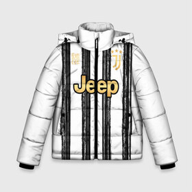 Зимняя куртка для мальчиков 3D с принтом JUVENTUS домашняя сезон 20 21 в городе Новоалтайск, ткань верха — 100% полиэстер; подклад — 100% полиэстер, утеплитель — 100% полиэстер | длина ниже бедра, удлиненная спинка, воротник стойка и отстегивающийся капюшон. Есть боковые карманы с листочкой на кнопках, утяжки по низу изделия и внутренний карман на молнии. 

Предусмотрены светоотражающий принт на спинке, радужный светоотражающий элемент на пуллере молнии и на резинке для утяжки | 