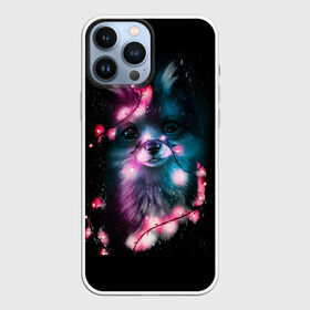 Чехол для iPhone 13 Pro Max с принтом лиса с гирляндой в городе Новоалтайск,  |  | Тематика изображения на принте: гирлянда | лиса | огоньки
