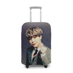 Чехол для чемодана 3D с принтом BTS. Jimin в городе Новоалтайск, 86% полиэфир, 14% спандекс | двустороннее нанесение принта, прорези для ручек и колес | jimin | k pop | молодость | музыка | пак чи mин | поп коллектив | южнокорейский певец