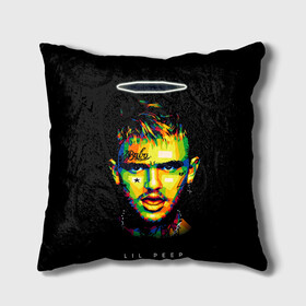 Подушка 3D с принтом LIL PEEP в городе Новоалтайск, наволочка – 100% полиэстер, наполнитель – холлофайбер (легкий наполнитель, не вызывает аллергию). | состоит из подушки и наволочки. Наволочка на молнии, легко снимается для стирки | Тематика изображения на принте: lil | lil peep | logobombing | peep. лил | pump | rap | xxx | xxxtenticon | пип | с лил пипом