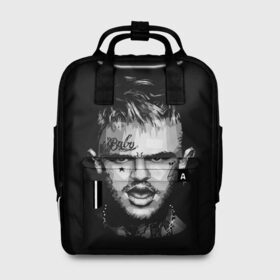 Женский рюкзак 3D с принтом LIL PEEP WB в городе Новоалтайск, 100% полиэстер | лямки с регулируемой длиной, сверху ручки, чтобы рюкзак нести как сумку. Основное отделение закрывается на молнию, как и внешний карман. Внутри два дополнительных кармана, один из которых закрывается на молнию. По бокам два дополнительных кармашка, куда поместится маленькая бутылочка
 | lil | lil peep | logobombing | peep. лил | pump | rap | xxx | xxxtenticon | пип | с лил пипом