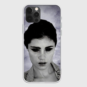 Чехол для iPhone 12 Pro Max с принтом Женщина-вамп в городе Новоалтайск, Силикон |  | eyes | girl | глаза | девушка | женщина | заворживающий эффект | магия глаз | черно белое | черные глаза