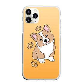 Чехол для iPhone 11 Pro Max матовый с принтом Персик Корги в городе Новоалтайск, Силикон |  | Тематика изображения на принте: baby | corgi | dog | kawaii | вельш корги | девочкам | детям | животные | каваи | корги | лапки | лапы | малыш | мальчикам | мордочка | мультяшный | персик | пес | песик | питомец | подарок | пушистый | следы