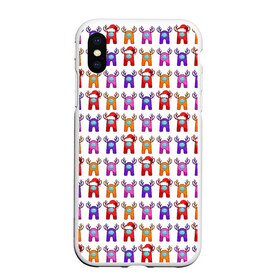 Чехол для iPhone XS Max матовый с принтом Among Us (Новогодние олени) в городе Новоалтайск, Силикон | Область печати: задняя сторона чехла, без боковых панелей | Тематика изображения на принте: among us | impostor | sus | амонг ас | амонг ус | амонгас | амонгус | астронавт | белый | желтый | зеленый | игра | космонавт | космос | красный | оранжевый | предатель | призрак | самозванец | синий | среди нас