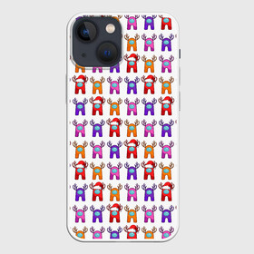 Чехол для iPhone 13 mini с принтом Among Us (Новогодние олени) в городе Новоалтайск,  |  | among us | impostor | sus | амонг ас | амонг ус | амонгас | амонгус | астронавт | белый | желтый | зеленый | игра | космонавт | космос | красный | оранжевый | предатель | призрак | самозванец | синий | среди нас