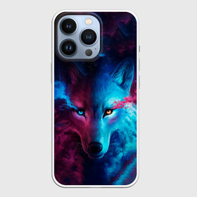 Чехол для iPhone 13 Pro с принтом ЗВЕЗДНЫЙ ВОЛК в городе Новоалтайск,  |  | animals | hunter | sky | stars | wolf | волк | вселенная | голова | звезды | звери | космос | красиво | магия | мощь | небо | сила | хищник