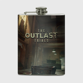 Фляга с принтом The Outlast Trials в городе Новоалтайск, металлический корпус | емкость 0,22 л, размер 125 х 94 мм. Виниловая наклейка запечатывается полностью | game | games | horror | outlast | the outlast trials | аутласт | аутласт триалс | игра | игры | ужасы | хоррор