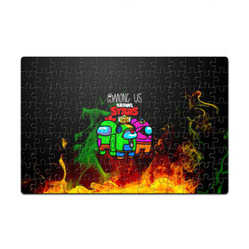 Пазл магнитный 126 элементов с принтом Among Us Brawl StarS в городе Новоалтайск, полимерный материал с магнитным слоем | 126 деталей, размер изделия —  180*270 мм | among us | impostor | sus | амонг ас | амонг ус | амонгас | амонгус | астронавт | белый | бравл стар | бравлстар | зеленый | игра | космонавт | космос | оранжевый | предатель | призрак | самозванец | среди нас
