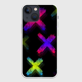 Чехол для iPhone 13 mini с принтом Крестики в городе Новоалтайск,  |  | amoled | абстракция | градиент | крестики | переливание цветов