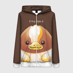 Женская толстовка 3D на молнии с принтом Baby Chocolate Niffler в городе Новоалтайск, 100% полиэстер | длина до линии бедра, манжеты и пояс оформлены мягкой тканевой резинкой, двухслойный капюшон со шнурком для регулировки, спереди молния, по бокам два кармана | fantastic beasts and where to find them | kowalski bakery | newton «newt» scamander | niffler | vdosadir | wizarding world | детеныш нюхля | ньютон «ньют» саламандер | нюхлер | нюхль