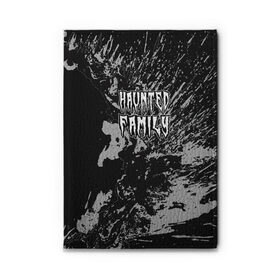 Обложка для автодокументов с принтом Haunted Family (лейбл Kizaru) в городе Новоалтайск, натуральная кожа |  размер 19,9*13 см; внутри 4 больших “конверта” для документов и один маленький отдел — туда идеально встанут права | Тематика изображения на принте: 