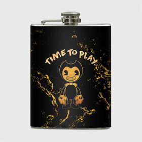 Фляга с принтом Bendy And The Ink Machine в городе Новоалтайск, металлический корпус | емкость 0,22 л, размер 125 х 94 мм. Виниловая наклейка запечатывается полностью | bendy | bendy and the ink machine | бенди | бени | бенни | бэнди | детская | детям | игра | капли | компьютерная игра | краска | машина | подтеки | ужастик | чернила | чернильная