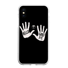 Чехол для iPhone XS Max матовый с принтом Академия Амбрелла в городе Новоалтайск, Силикон | Область печати: задняя сторона чехла, без боковых панелей | academy | bye | good | goodbye | hargreeves | hello | klaus | netflix | umbrella | академия | амбрелла | клаус харгривз | нетфликс | сезон | сериал