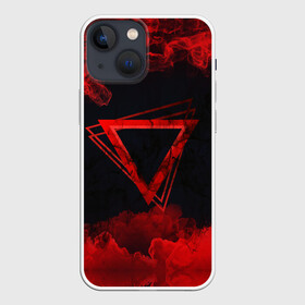 Чехол для iPhone 13 mini с принтом FIRE в городе Новоалтайск,  |  | amoled | брызги | дым | минимализм | огонь | пятна | разводы