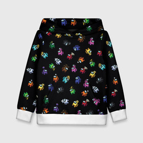 Детская толстовка 3D с принтом Among Us в городе Новоалтайск, 100% полиэстер | двухслойный капюшон со шнурком для регулировки, мягкие манжеты на рукавах и по низу толстовки, спереди карман-кенгуру с мягким внутренним слоем | among us | cosmos | game | space | амогас | игра | космос | среди нас