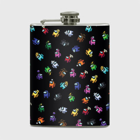 Фляга с принтом Among Us в городе Новоалтайск, металлический корпус | емкость 0,22 л, размер 125 х 94 мм. Виниловая наклейка запечатывается полностью | among us | cosmos | game | space | амогас | игра | космос | среди нас