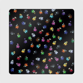 Магнит виниловый Квадрат с принтом Among Us в городе Новоалтайск, полимерный материал с магнитным слоем | размер 9*9 см, закругленные углы | among us | cosmos | game | space | амогас | игра | космос | среди нас