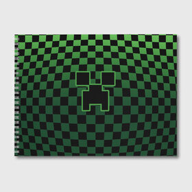 Альбом для рисования с принтом Minecraft в городе Новоалтайск, 100% бумага
 | матовая бумага, плотность 200 мг. | Тематика изображения на принте: alex | creeper | minecraft | steve | алекс | блок | вызыватель | зомби | игра | крипер | майнкрафт | победитель | приключения | свинья | стив