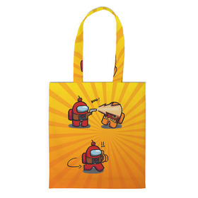 Шоппер 3D с принтом Among Us в городе Новоалтайск, 100% полиэстер | Плотность: 200 г/м2; Размер: 34×35 см; Высота лямок: 30 см | among us | cosmos | game | space | амогас | игра | космос | среди нас