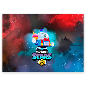 Поздравительная открытка с принтом BRAWL STARS LOU. в городе Новоалтайск, 100% бумага | плотность бумаги 280 г/м2, матовая, на обратной стороне линовка и место для марки
 | 8 bit | amber | brawl stars | crow | gale | leon | lou | max | mecha | mecha crow | mr.p | sally leon | shark | shelly | tara | virus 8 bit | werewolf leon | акула | амбер | берли | бравл старс | ворон | лу | макс | оборотень