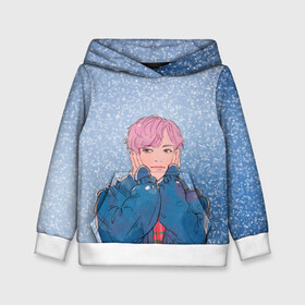 Детская толстовка 3D с принтом JIMIN SPRING DAY в городе Новоалтайск, 100% полиэстер | двухслойный капюшон со шнурком для регулировки, мягкие манжеты на рукавах и по низу толстовки, спереди карман-кенгуру с мягким внутренним слоем | bt21 | bts | hoseok | jhope | jimin | jin | jungkook | namjoon | rm | taehyung | v | бантан | бт21 | бтс | весна | ви | голубая | джей хоуп | джин | зима | намджун | новый год | рм | снег | снежинки | спринг дэй | тэхен | хосок | чимин | чонгук 