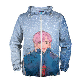 Мужская ветровка 3D с принтом JIMIN SPRING DAY в городе Новоалтайск, 100% полиэстер | подол и капюшон оформлены резинкой с фиксаторами, два кармана без застежек по бокам, один потайной карман на груди | bt21 | bts | hoseok | jhope | jimin | jin | jungkook | namjoon | rm | taehyung | v | бантан | бт21 | бтс | весна | ви | голубая | джей хоуп | джин | зима | намджун | новый год | рм | снег | снежинки | спринг дэй | тэхен | хосок | чимин | чонгук 