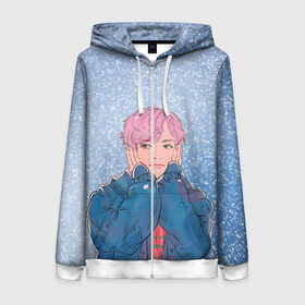 Женская толстовка 3D на молнии с принтом JIMIN SPRING DAY в городе Новоалтайск, 100% полиэстер | длина до линии бедра, манжеты и пояс оформлены мягкой тканевой резинкой, двухслойный капюшон со шнурком для регулировки, спереди молния, по бокам два кармана | bt21 | bts | hoseok | jhope | jimin | jin | jungkook | namjoon | rm | taehyung | v | бантан | бт21 | бтс | весна | ви | голубая | джей хоуп | джин | зима | намджун | новый год | рм | снег | снежинки | спринг дэй | тэхен | хосок | чимин | чонгук 