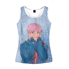 Женская майка 3D с принтом JIMIN SPRING DAY в городе Новоалтайск, 100% полиэстер | круглая горловина, прямой силуэт, длина до линии бедра | bt21 | bts | hoseok | jhope | jimin | jin | jungkook | namjoon | rm | taehyung | v | бантан | бт21 | бтс | весна | ви | голубая | джей хоуп | джин | зима | намджун | новый год | рм | снег | снежинки | спринг дэй | тэхен | хосок | чимин | чонгук 