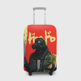 Чехол для чемодана 3D с принтом Dorohedoro  Кайман в городе Новоалтайск, 86% полиэфир, 14% спандекс | двустороннее нанесение принта, прорези для ручек и колес | anime | caiman | dorohedoro | manga | nikaido | аниме | дорохедоро | кайман | манга | никайдо