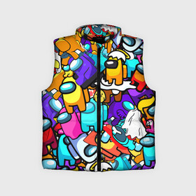 Детский жилет утепленный 3D с принтом AMONG US в городе Новоалтайск,  |  | among us игра | among us на пк | there is 1 impostor | there is impostor among us | предатель среди нас | разноцветные космонавты.