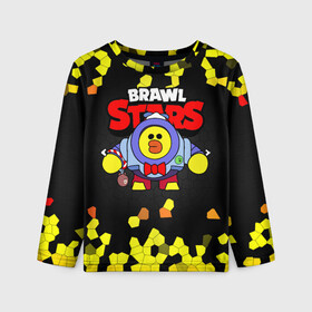 Детский лонгслив 3D с принтом Brawl Stars/Sally Nani в городе Новоалтайск, 100% полиэстер | длинные рукава, круглый вырез горловины, полуприлегающий силуэт
 | brawl stars | crow | leon | lou | nani | sally | sandy | sprout | surge | бравл старс | бравлер | вольт | герои | девочкам | леон | логотипы игр | лу | мальчикам | нани | нани бравл старс | персонажи игр | робот | салли | салли нани | 