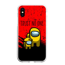 Чехол для iPhone XS Max матовый с принтом AMONG US - НЕ ВЕРЬ НИКОМУ в городе Новоалтайск, Силикон | Область печати: задняя сторона чехла, без боковых панелей | among | among us | amongus | crewmate | game | games | imposter | impostor | logo | monster | sabotage | shhh | амонг | амонг ас | амонгас | игра | игры | импостер | космос | крюмейт | лого | логотип | логотипы | монстр | саботаж | символ | сим