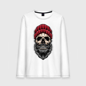 Мужской лонгслив хлопок с принтом Hipster в городе Новоалтайск, 100% хлопок |  | beard | cap | cool | fashion | grin | hipster | hype | jaw | moustache | orbits | skull | teeth | борода | глазницы | зубы | круто | мода | оскал | пасть | усы | хайп | череп | шапка