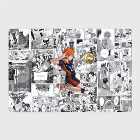 Магнитный плакат 3Х2 с принтом Хината Се Haikyu! в городе Новоалтайск, Полимерный материал с магнитным слоем | 6 деталей размером 9*9 см | волейбол | карасуно | манга | мяч | хината се