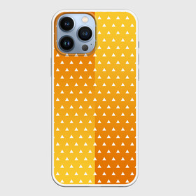 Чехол для iPhone 13 Pro Max с принтом ЗЕНИЦУ КИМОНО в городе Новоалтайск,  |  | Тематика изображения на принте: anime | demon slayer | kimetsu no yaiba | аниме | бесконечный поезд | зеницу | иноске | иноске хашибира | клинок | клинок рассекающий демонов | манга | недзуко | незука | незуко | нэзуко | рассекающий демонов | тамаё